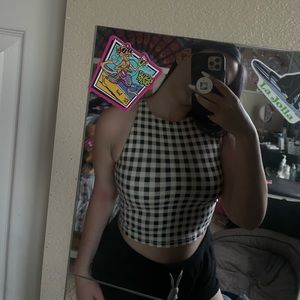 Checkered cop top